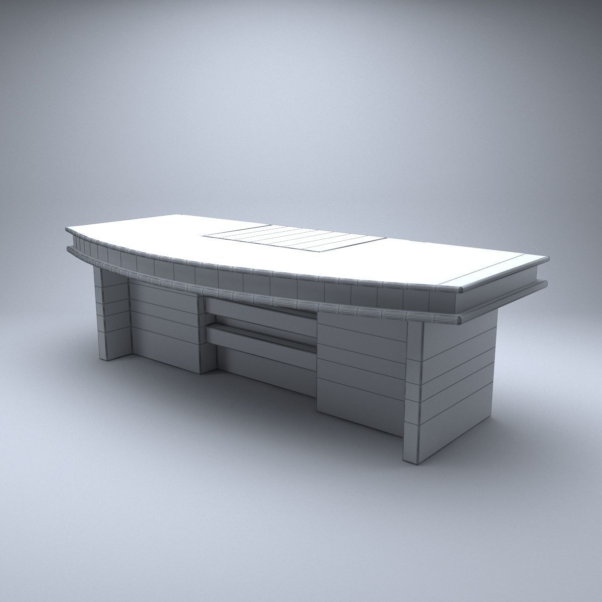 executive table 3D model_2