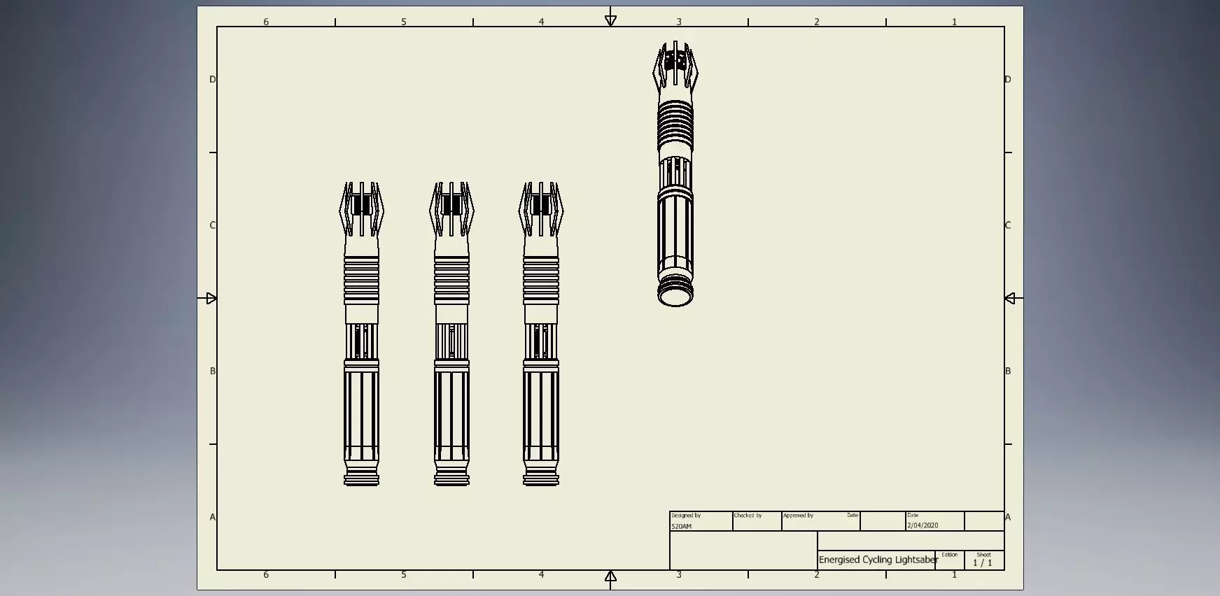 Saber of the Ancients 3D print model_0