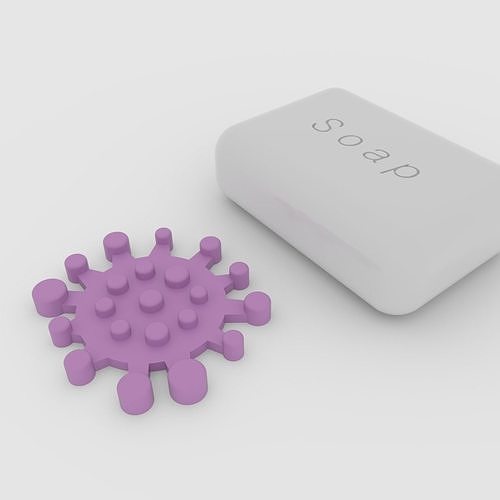 CORONAVIRUS soap pad holder Free 3D print model