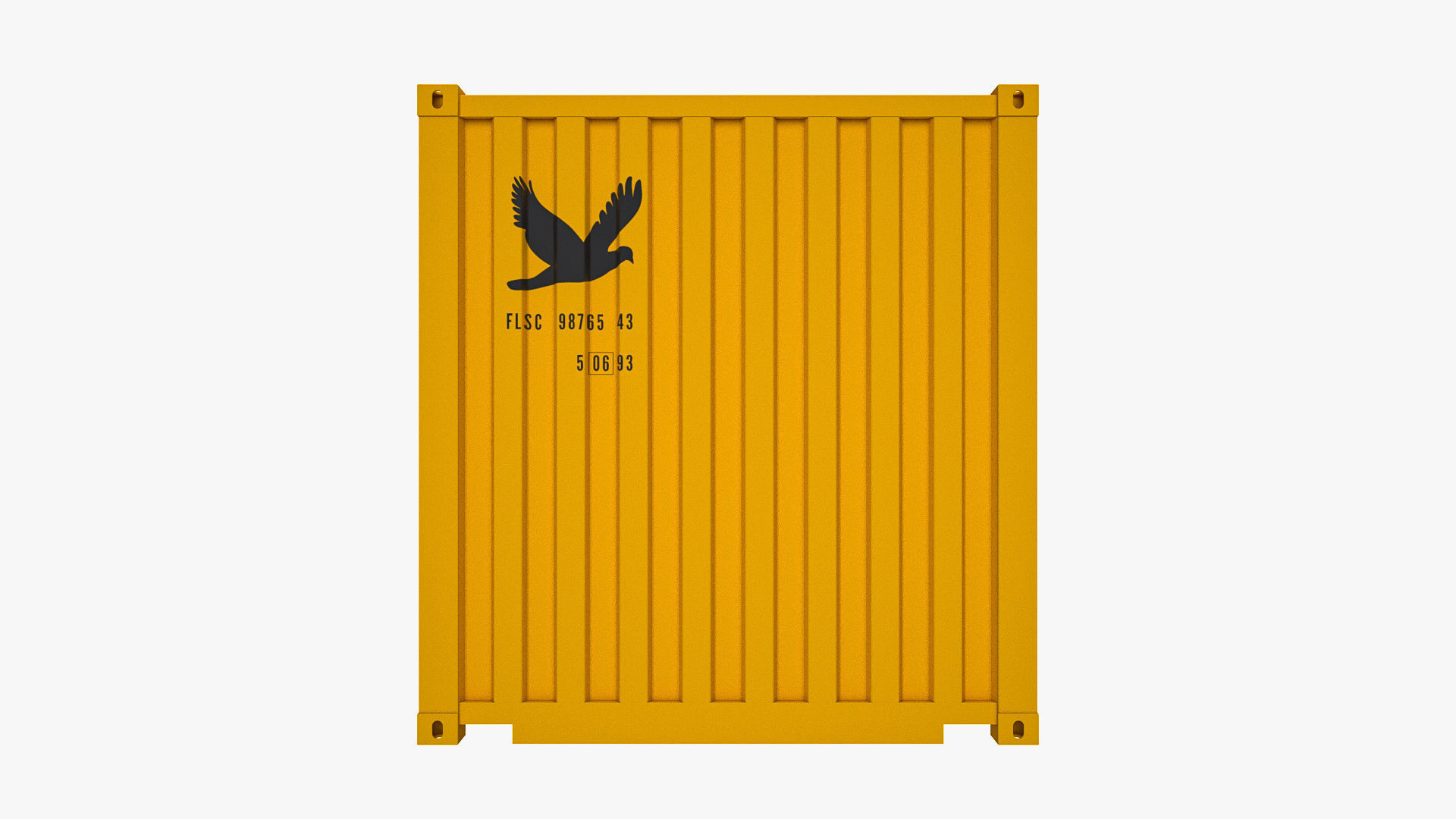 40 ft Dry Van Shipping Container 3D model_8