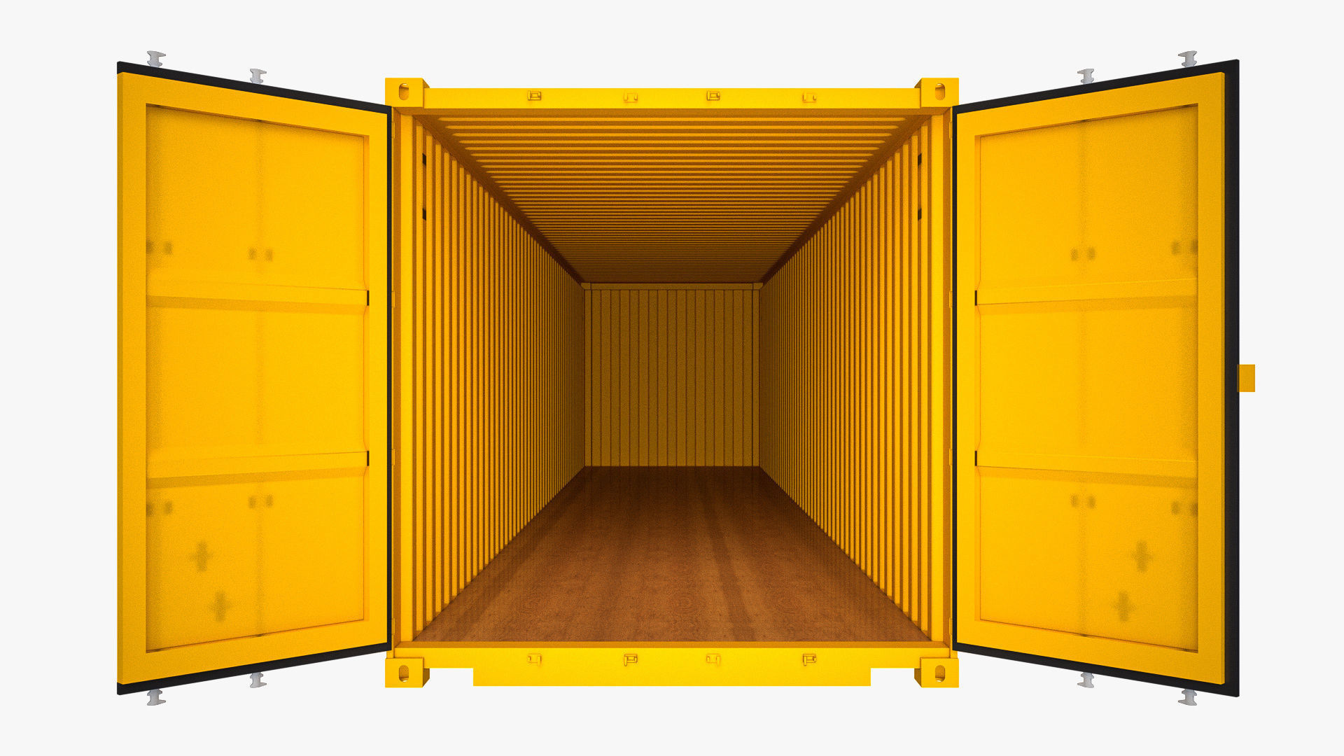 40 ft Dry Van Shipping Container 3D model_10