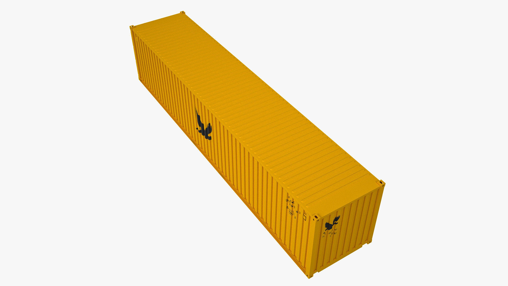 40 ft Dry Van Shipping Container 3D model_7