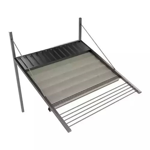 Motorized Pergola 3 stainless steel satin polished