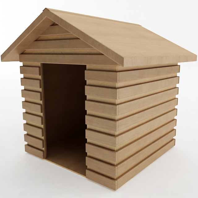 Dog House 3D model_4