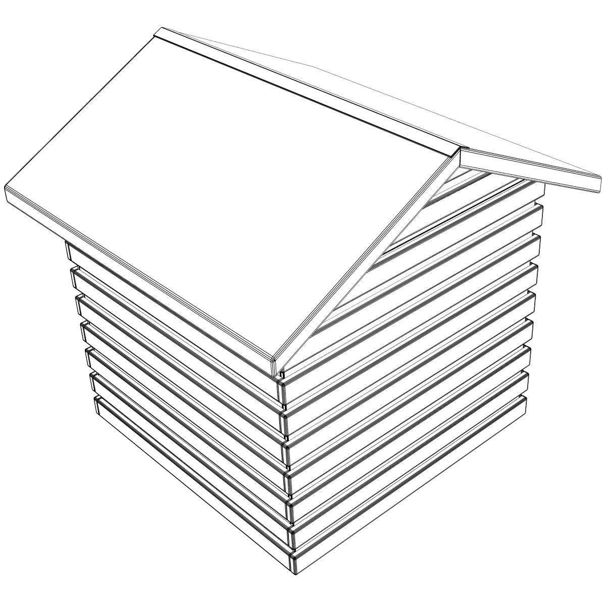 Dog House 3D model_3