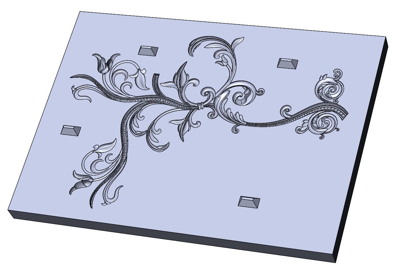 Chandelier horn 3D print model 3D model_2