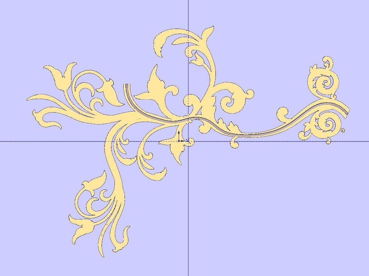 Chandelier horn 3D print model 3D model_7