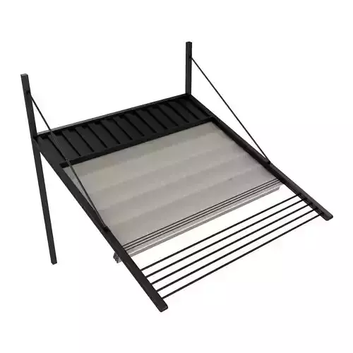 Motorized Pergola 3 weathered black steel