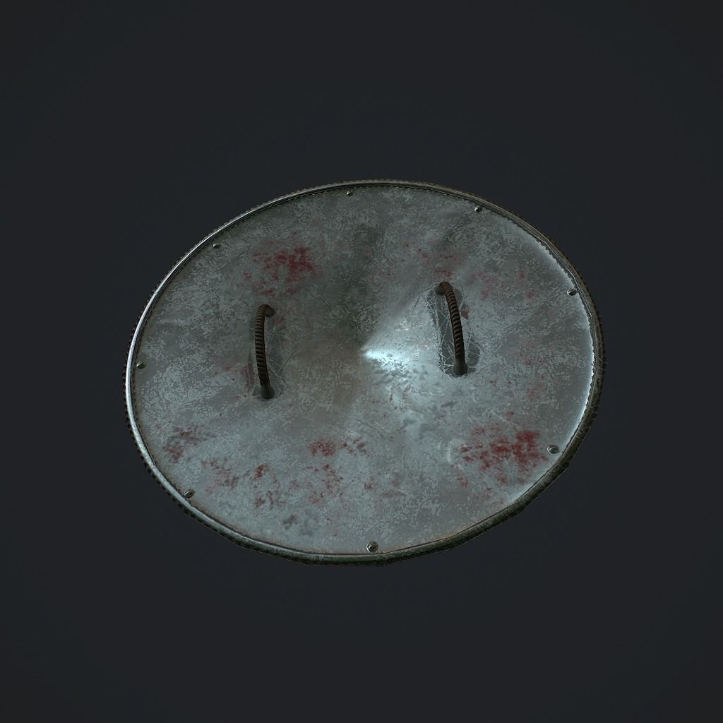 Shield V1 pbr Low-poly 3D model_3