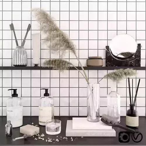 Minimalist bathroon set