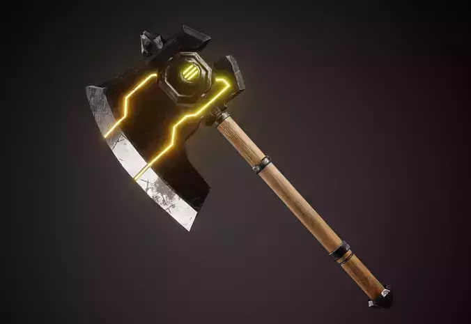 Scifi Battle Axe