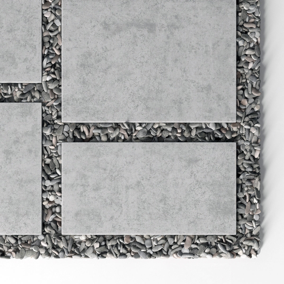 Tile square pebble n8 low 3D model_11