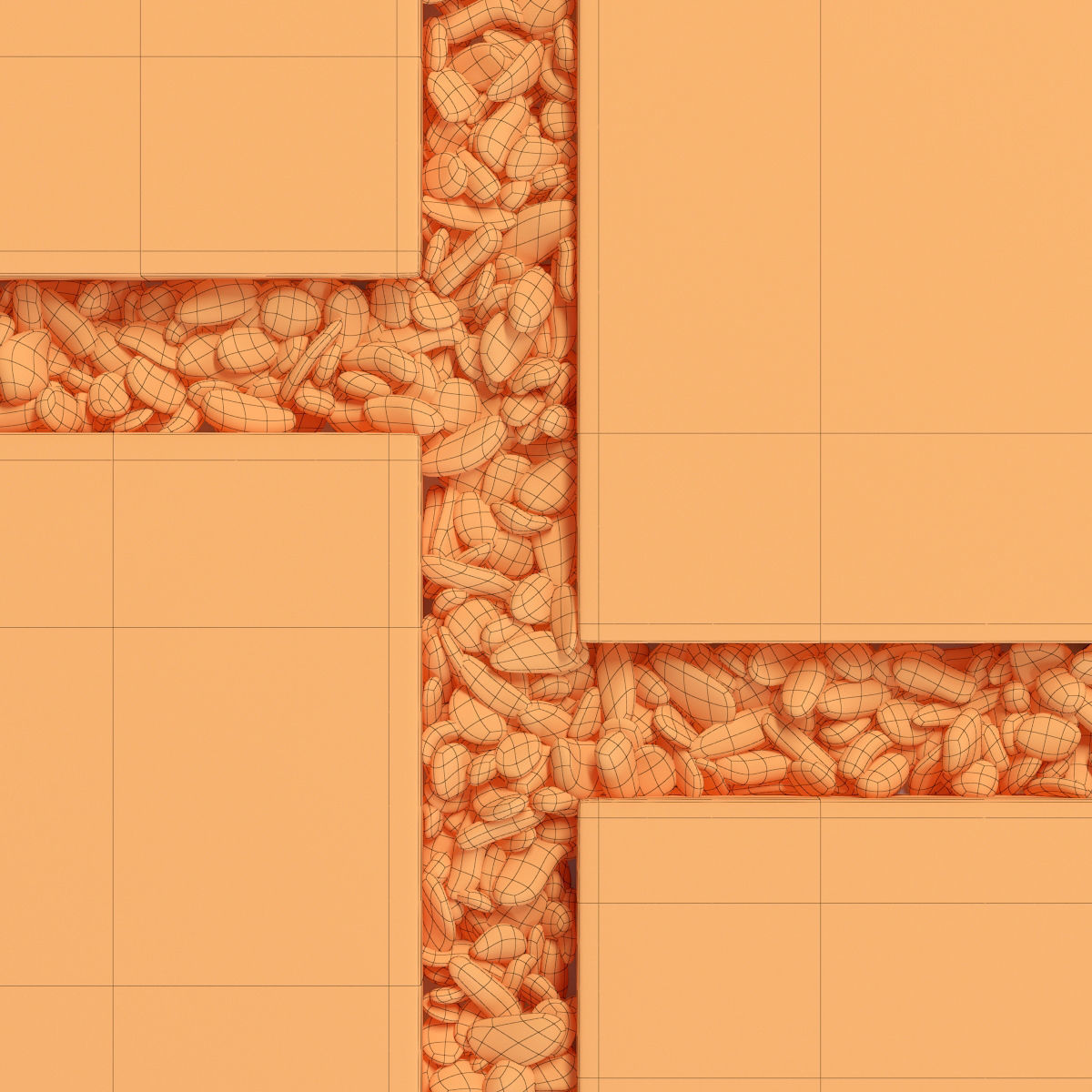 Tile square pebble n8 low 3D model_13