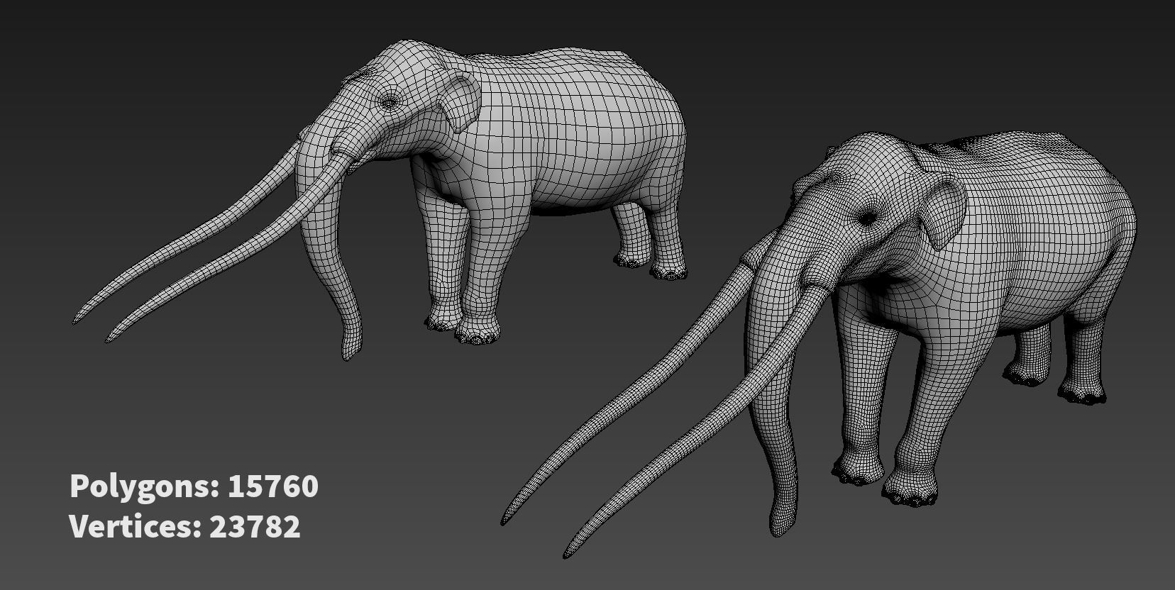 Extinct animals pack version 8 Low-poly 3D model_8