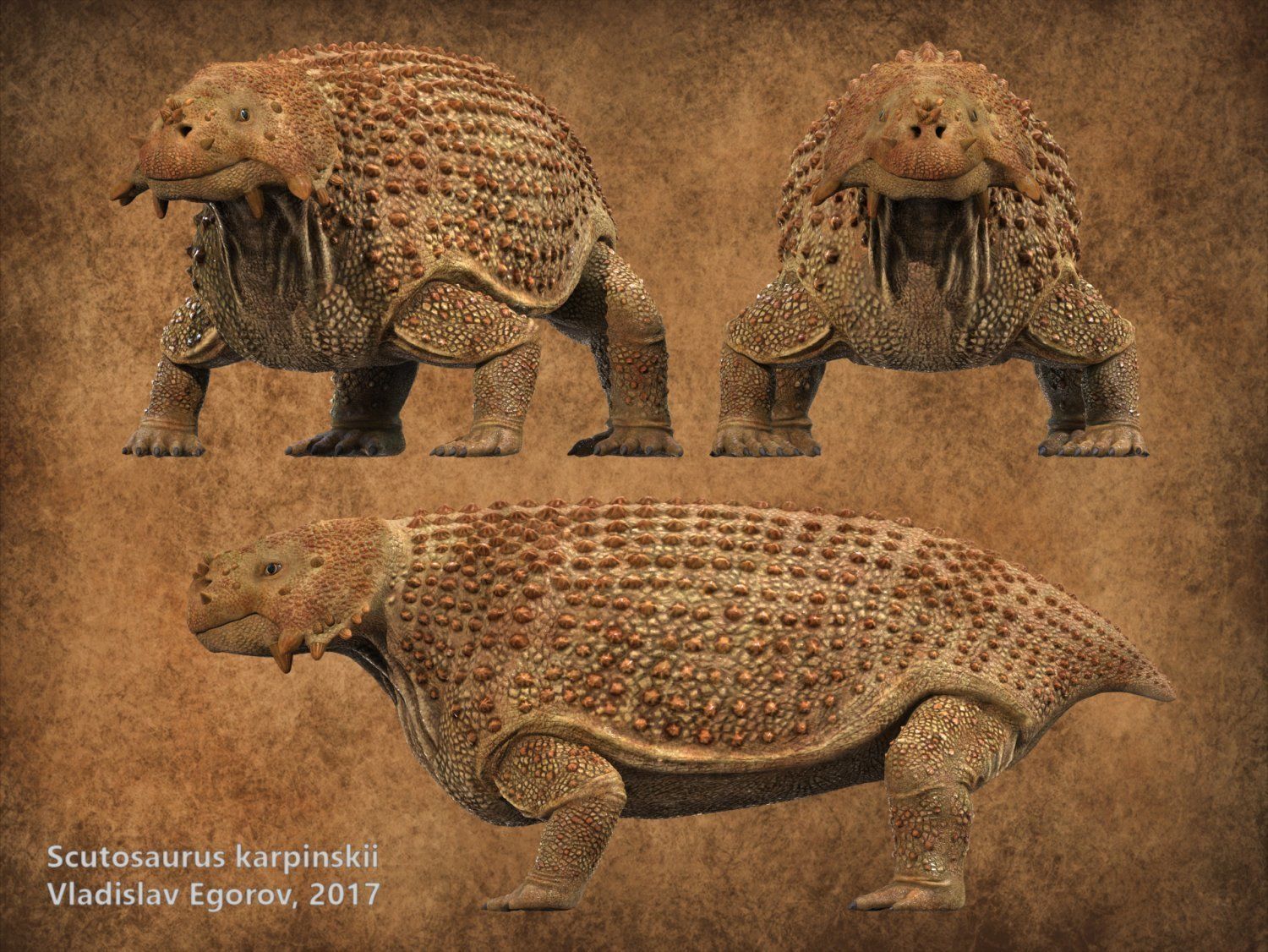 Extinct animals pack version 8 Low-poly 3D model_124