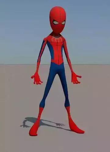 Spider Man Low-poly 3D model
