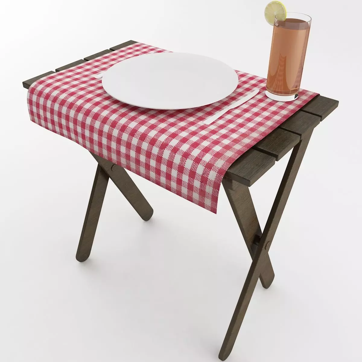 Outdoor Dining Serving Tray 3D model