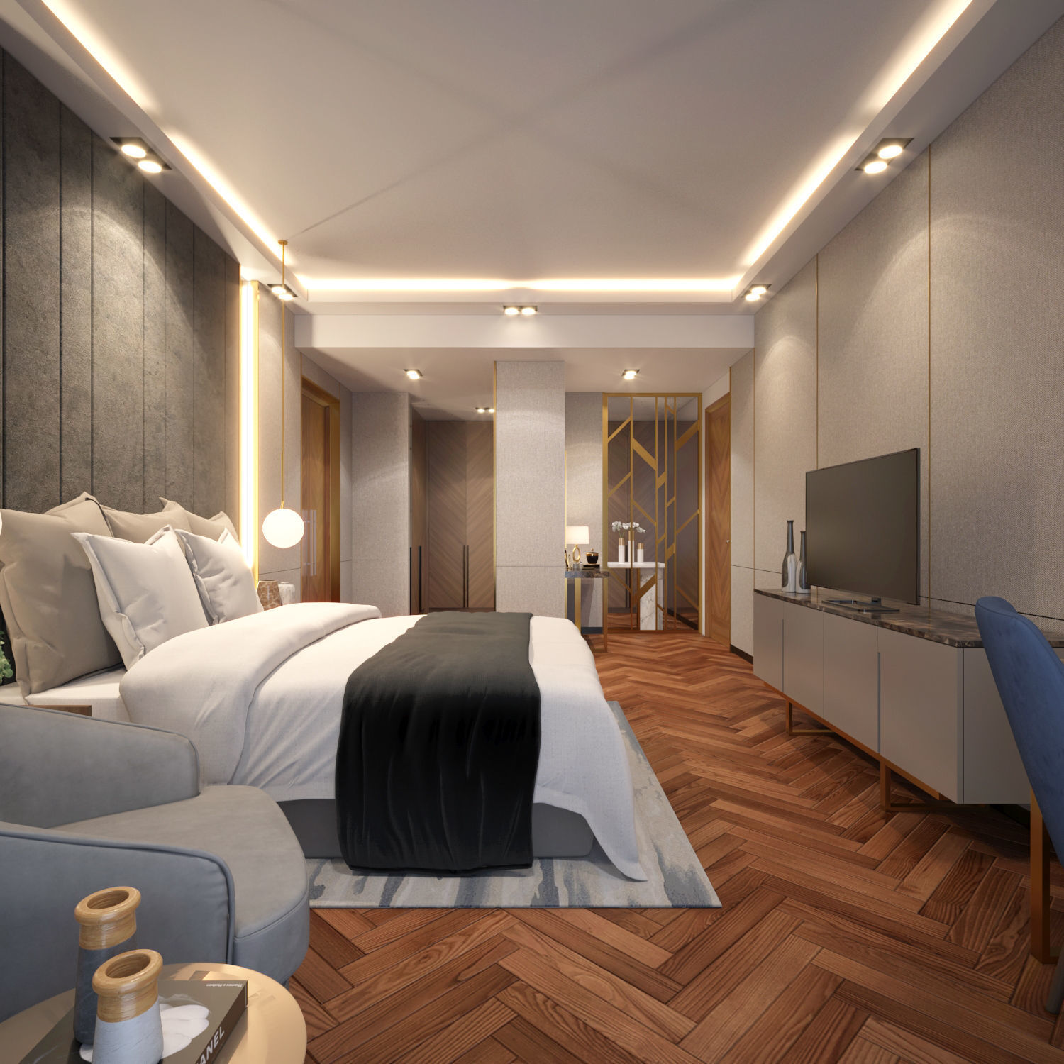 Design Interior Bedroom  3D model_5