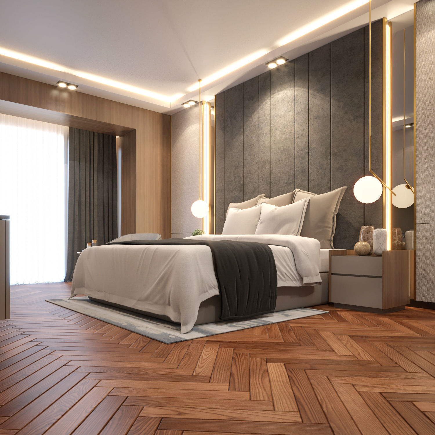 Design Interior Bedroom  3D model_1