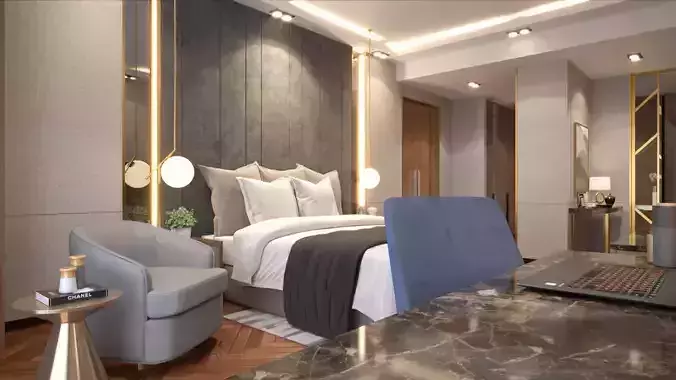 Design Interior Bedroom  3D model