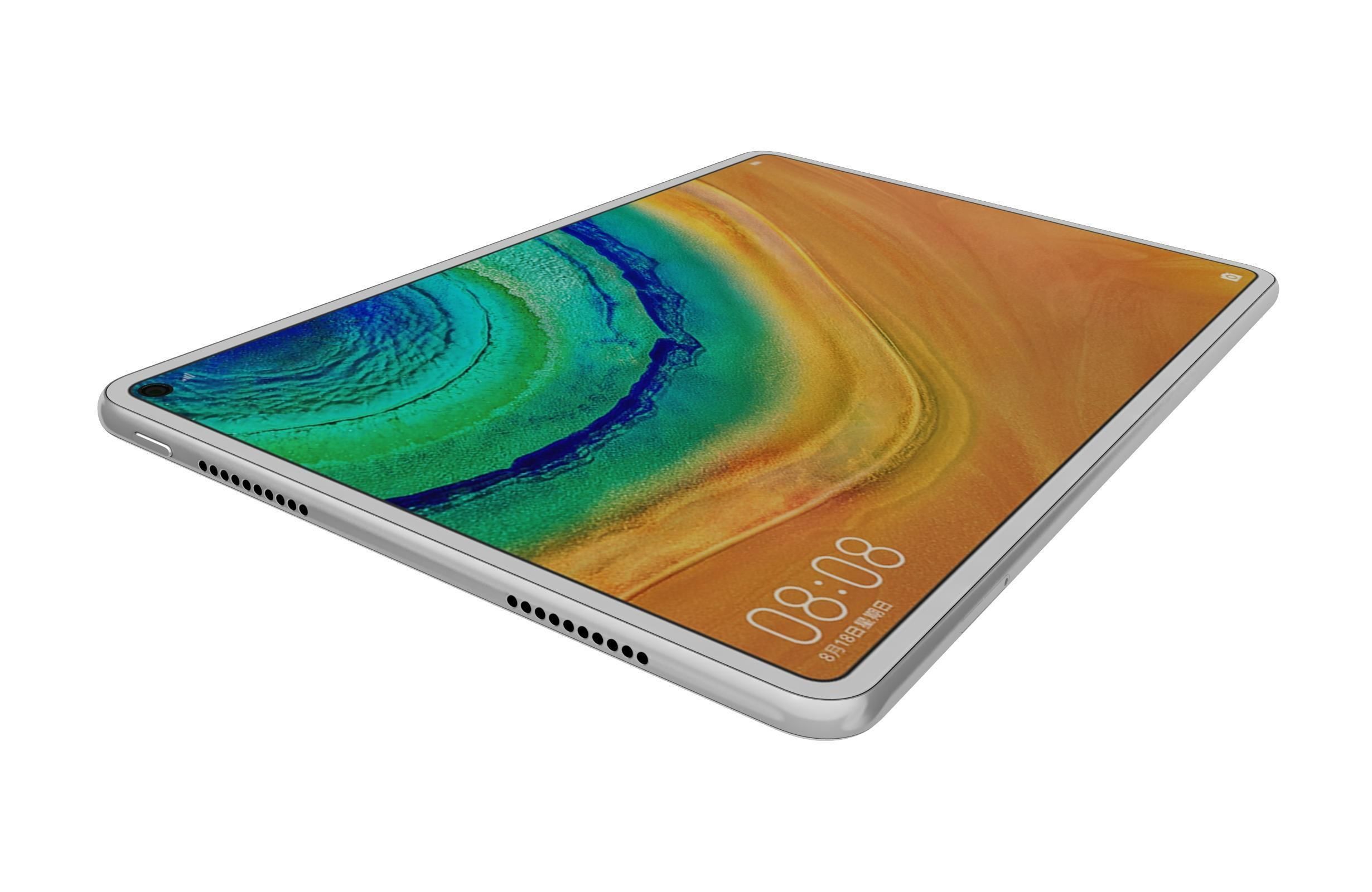 Huawei Matepad Pro 5G White 3D model_10