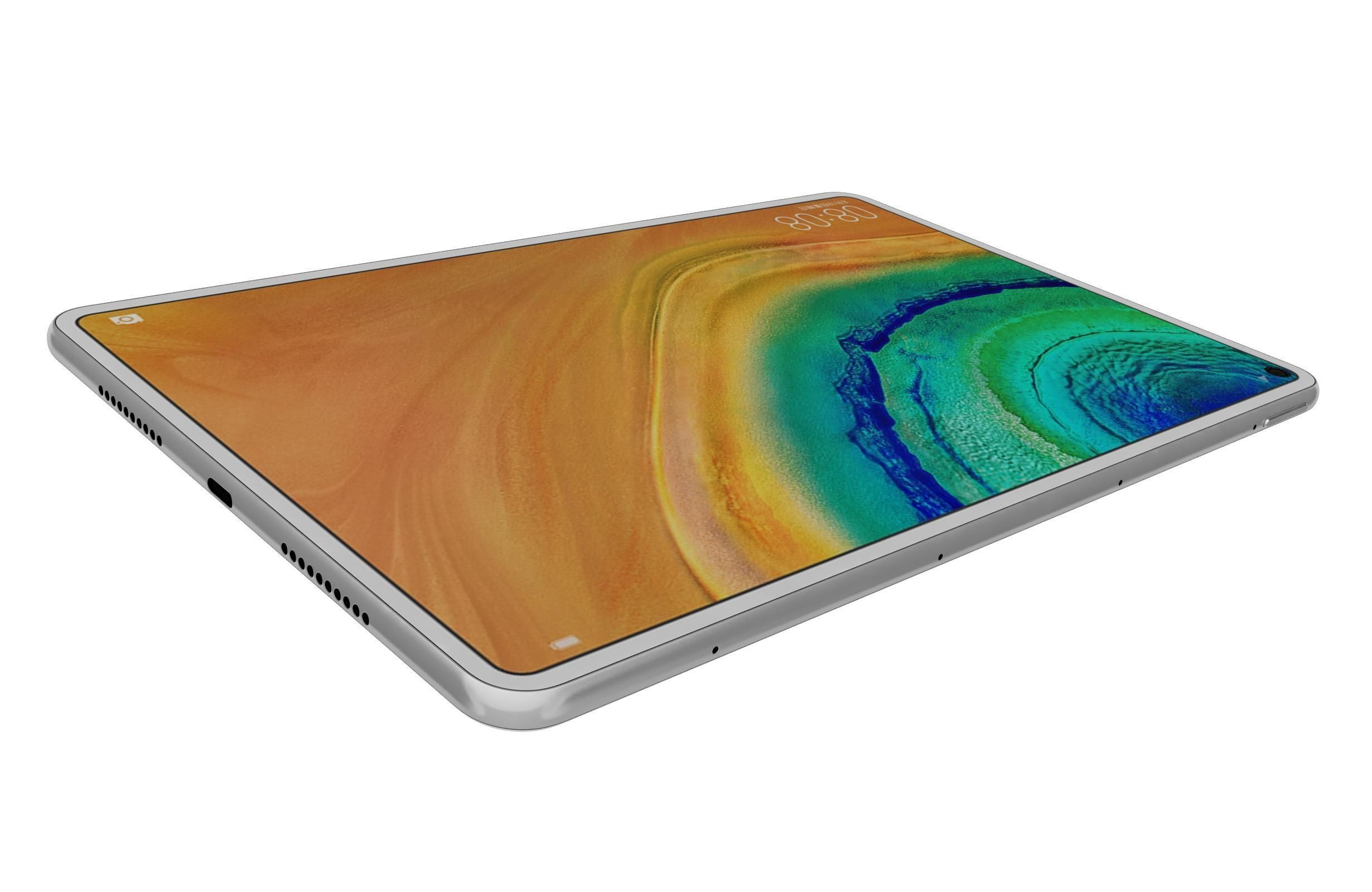 Huawei Matepad Pro 5G White 3D model_11