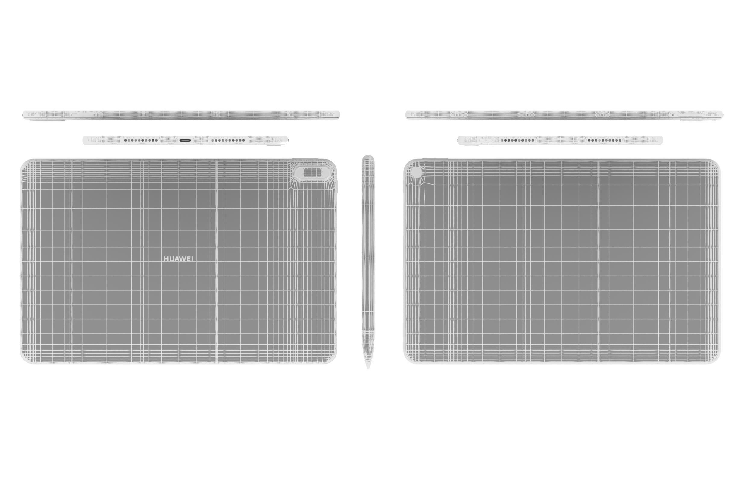 Huawei Matepad Pro 5G All Colors 3D model_22