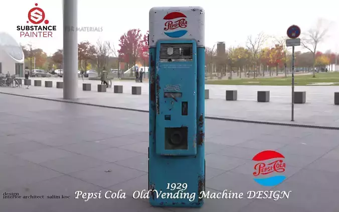   Old Pepsi Cola Coin Machine  DESIGN