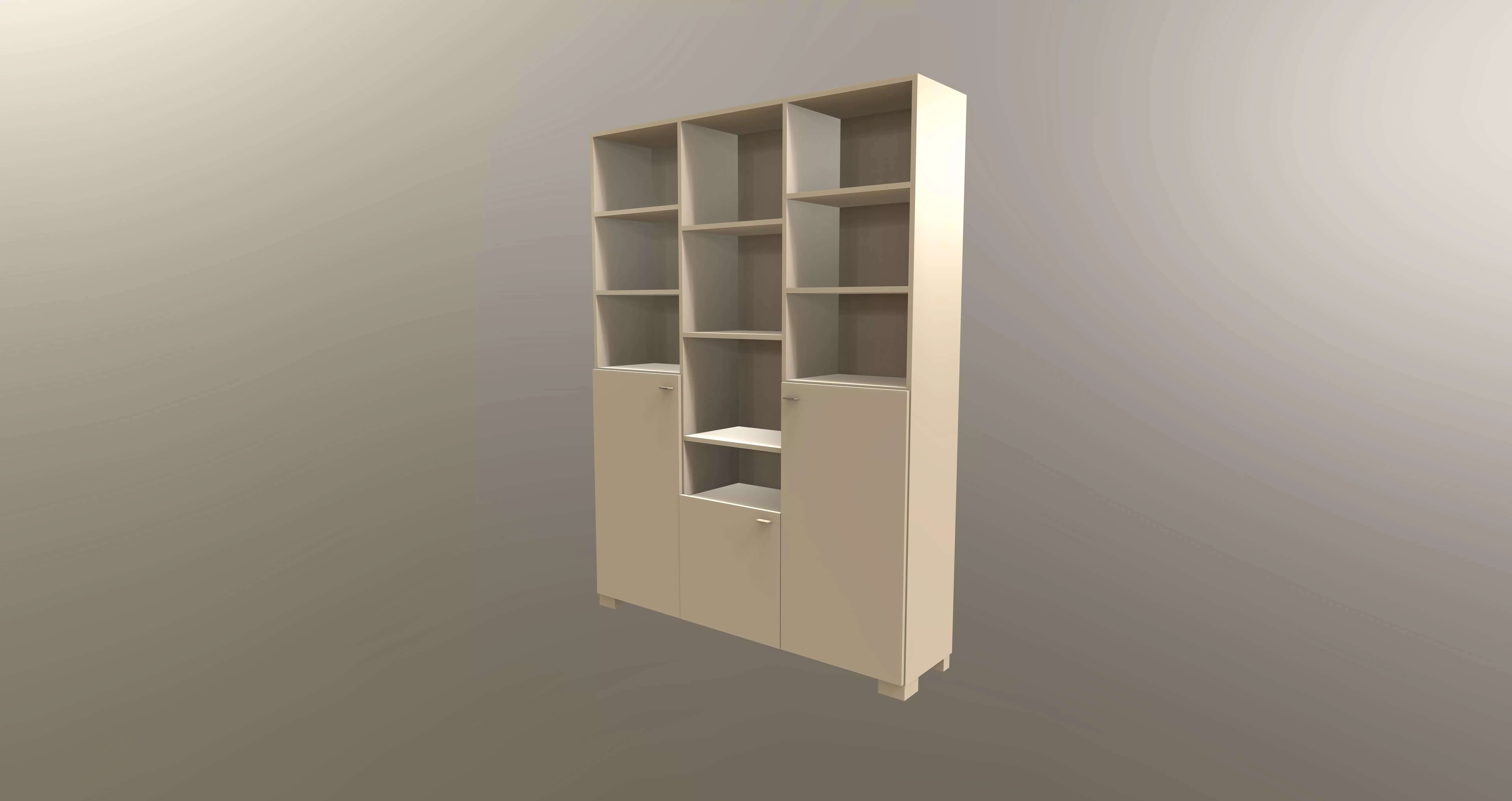 Bookcase Free 3D model