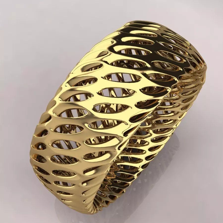 twisted diagrid bracelet lower quality 3D print model