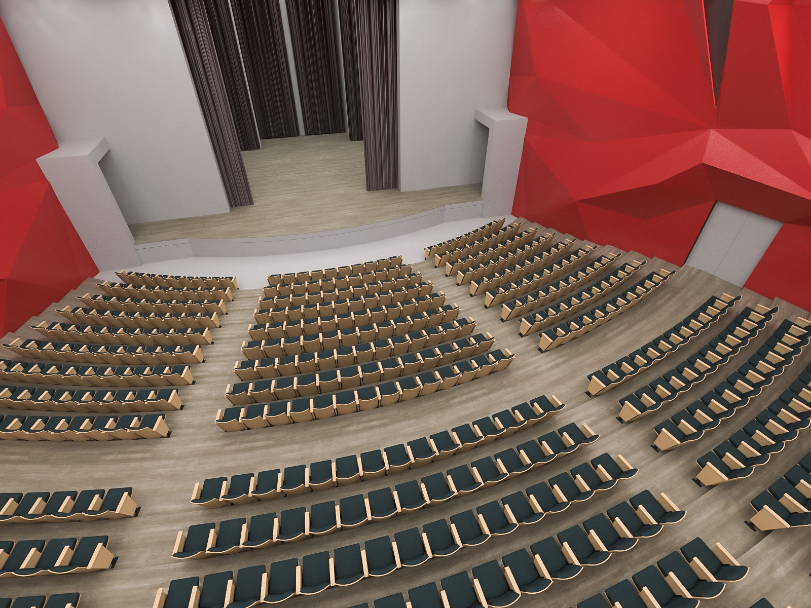 Concert Hall Interior 01 Low-poly 3D model_2