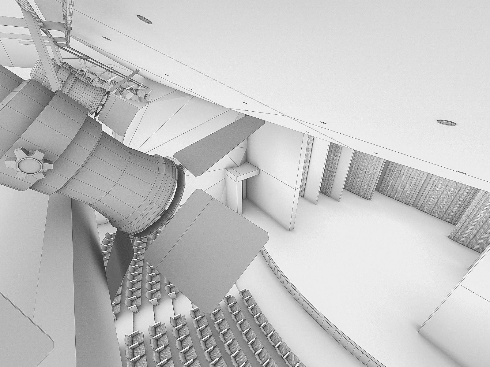 Concert Hall Interior 01 Low-poly 3D model_13