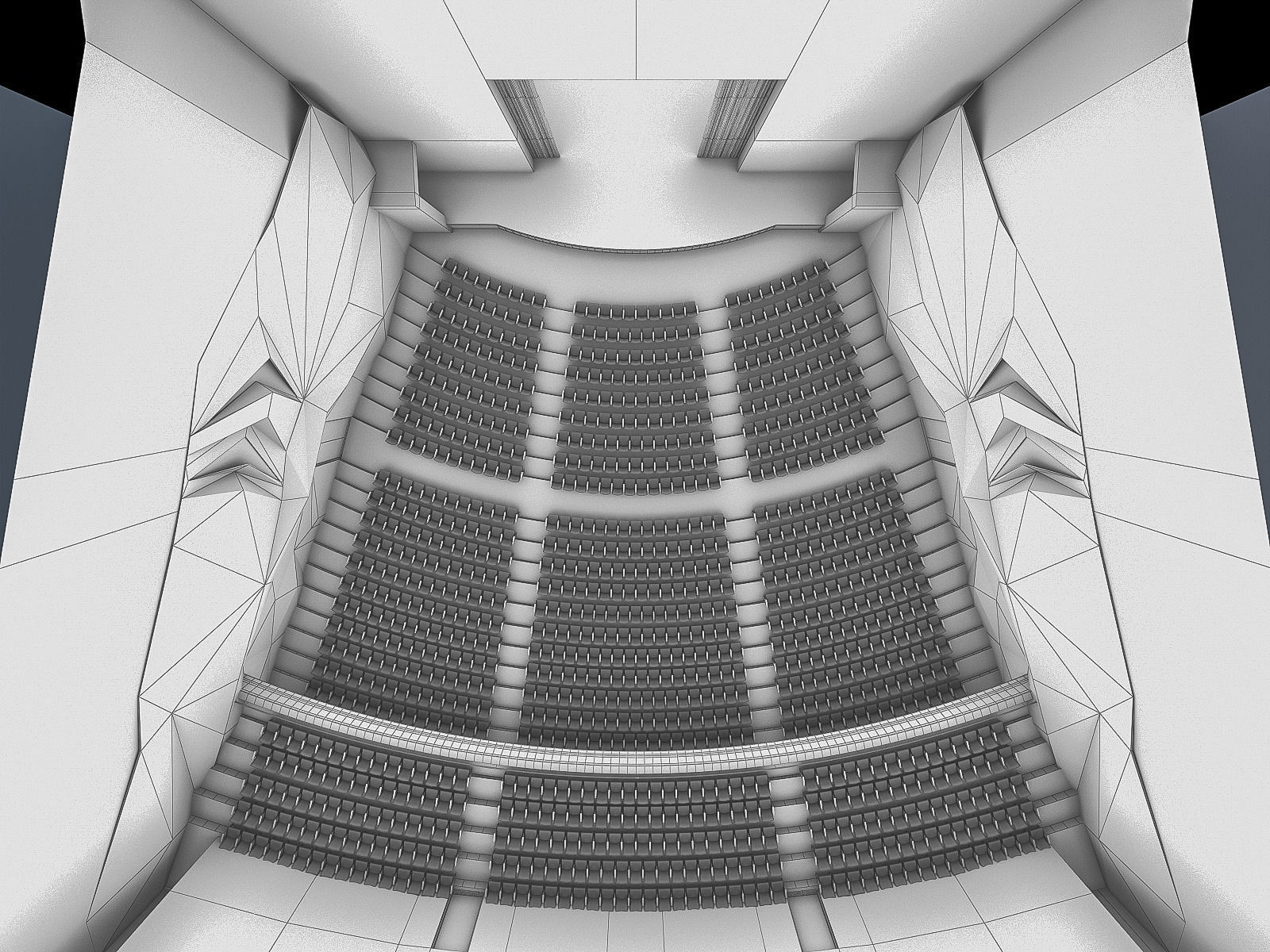 Concert Hall Interior 01 Low-poly 3D model_7