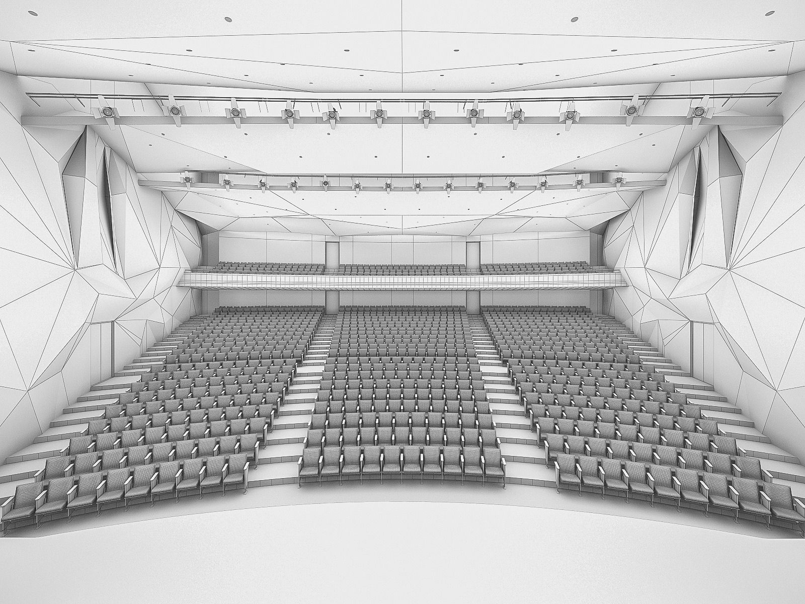 Concert Hall Interior 01 Low-poly 3D model_15