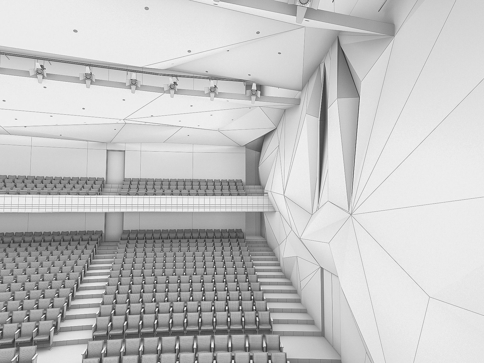 Concert Hall Interior 01 Low-poly 3D model_18