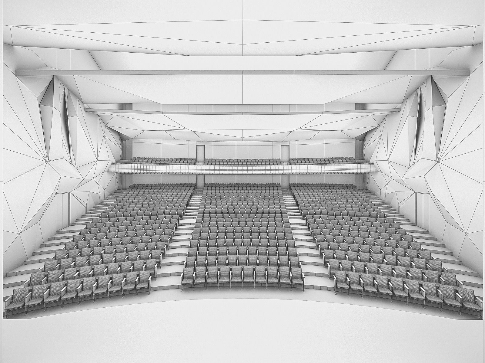 Concert Hall Interior 01 Low-poly 3D model_11