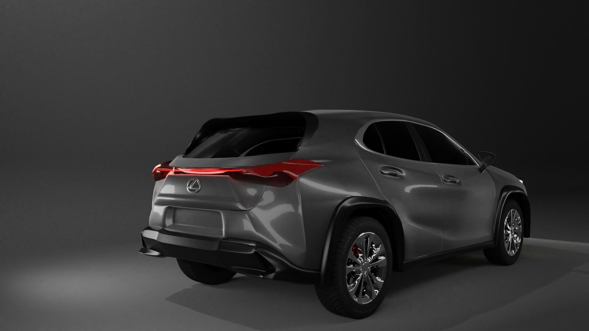 Lexus UX 2020 Hybrid 3D Model 3D model_1