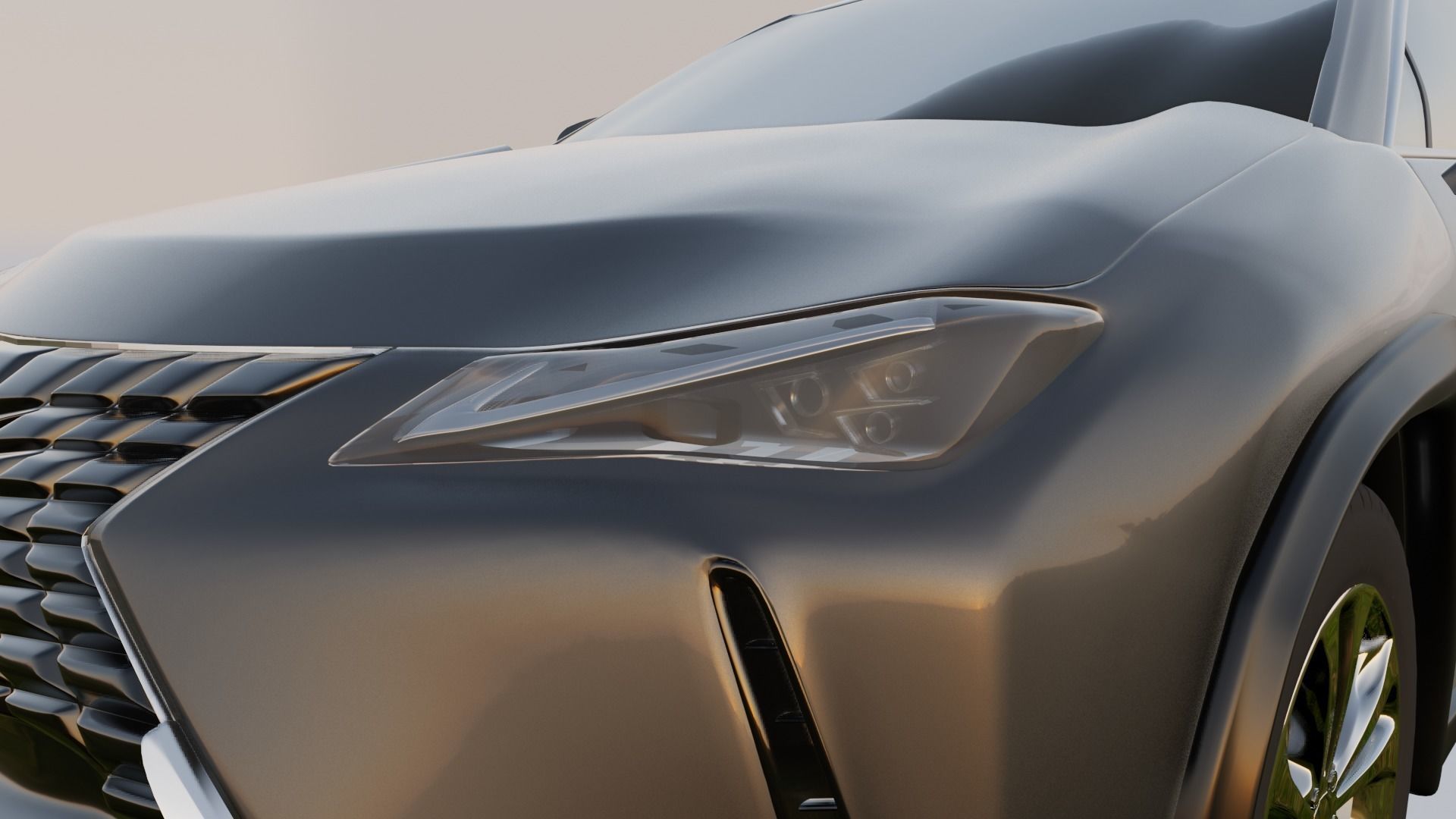 Lexus UX 2020 Hybrid 3D Model 3D model_6
