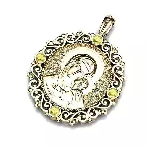 Jesus icon pendent