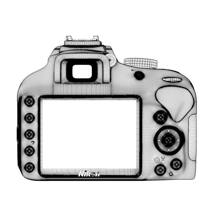 3D Nikon D3400 3D model_7