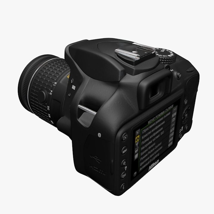 3D Nikon D3400 3D model_9