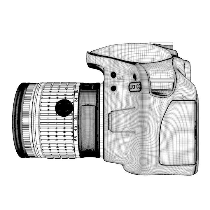 3D Nikon D3400 3D model_5