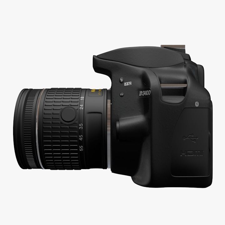 3D Nikon D3400 3D model_4