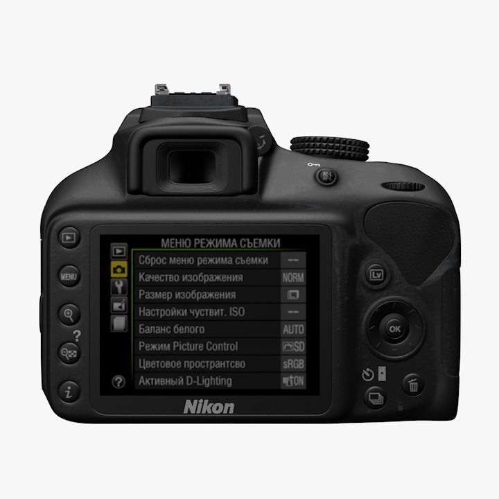 3D Nikon D3400 3D model_6