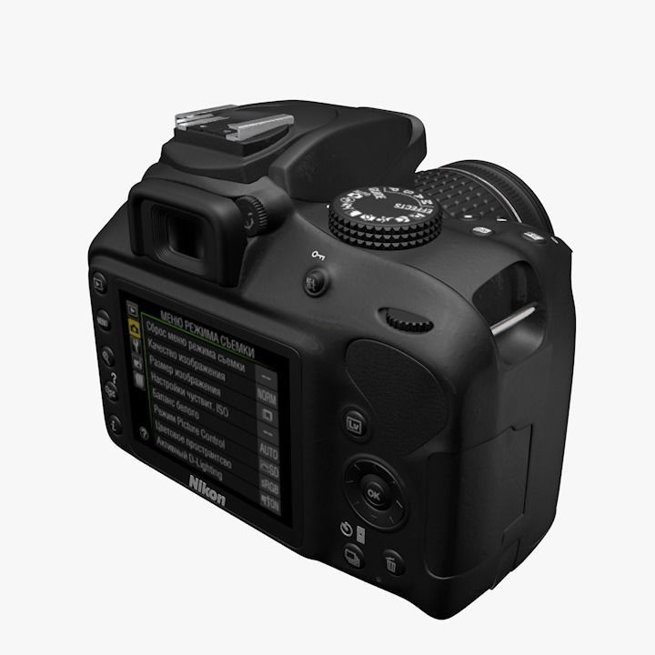 3D Nikon D3400 3D model_2
