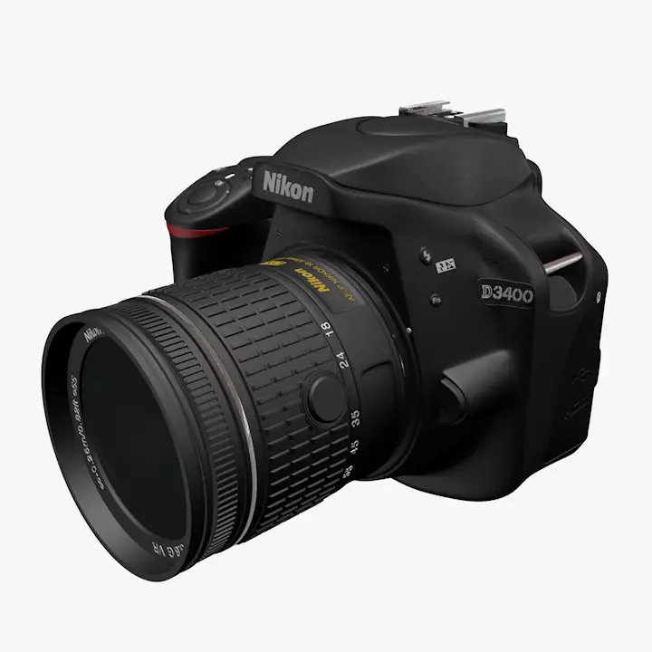 3D Nikon D3400 3D model_0