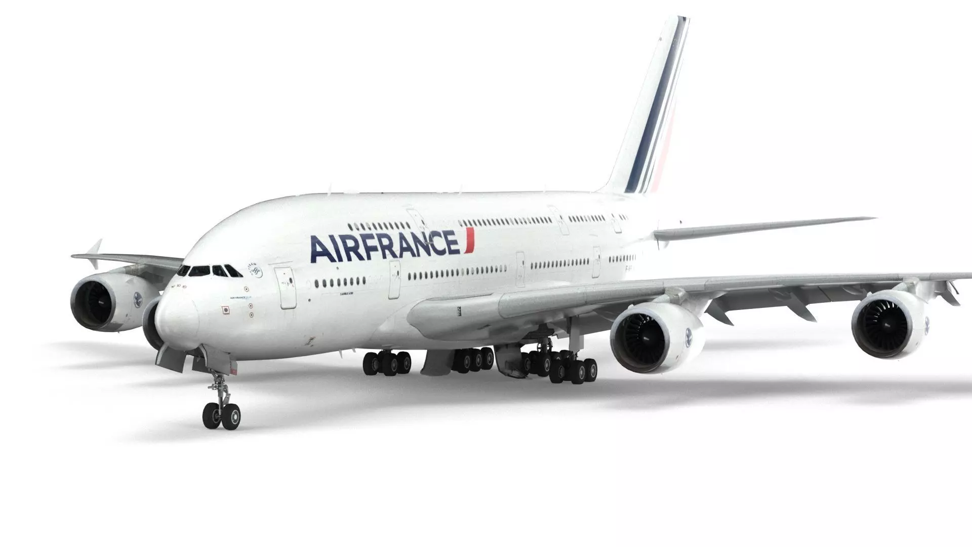 Airbus A380 Airfrance - element 3D 3D model