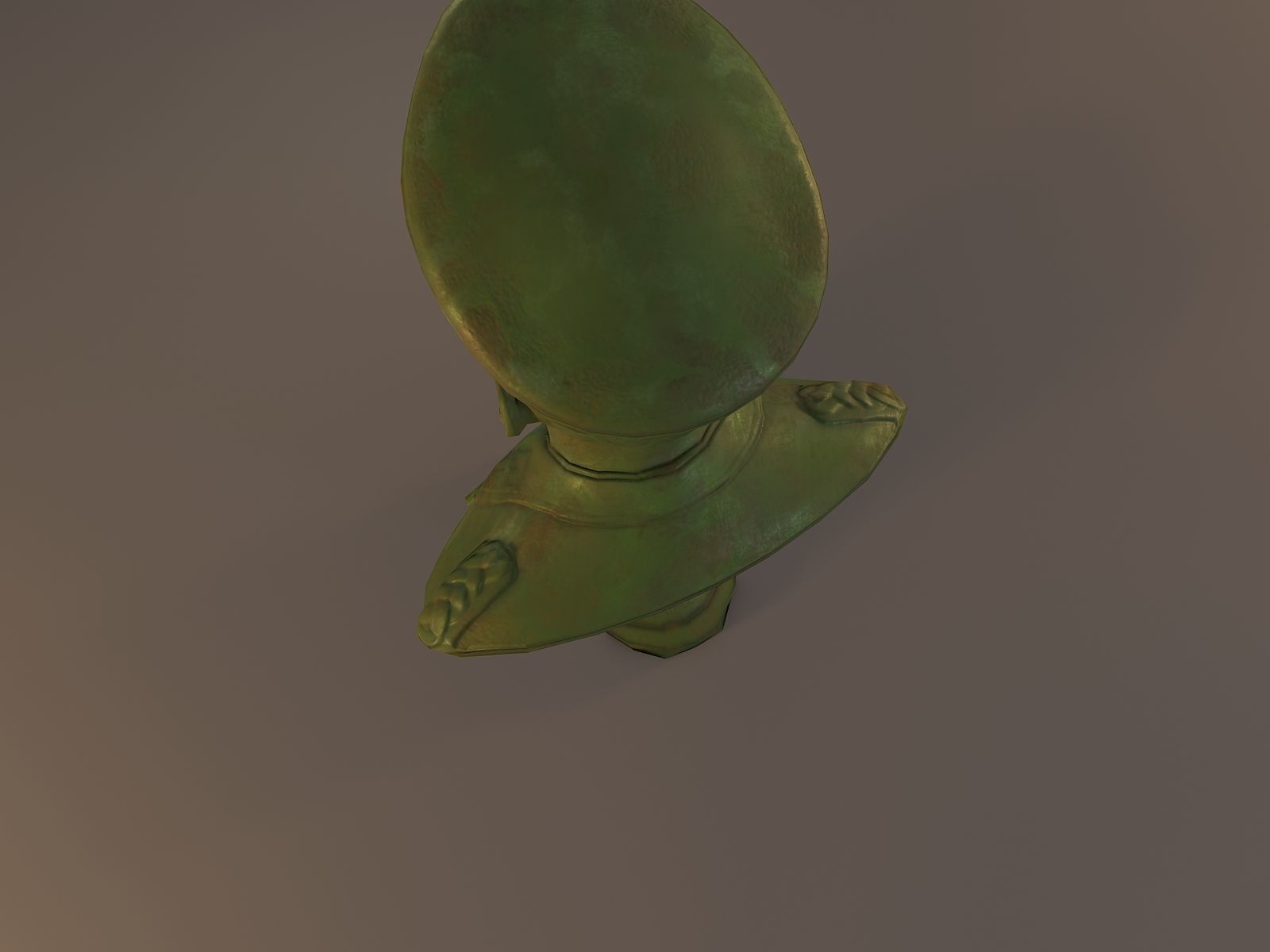 Erwin Rommel Bust Low Poly Low-poly 3D model_37