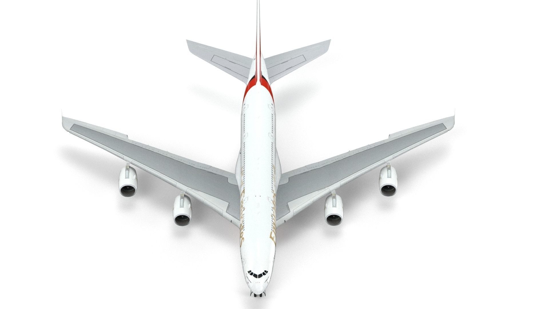 Airbus A380 Fly Emirates - Element 3D 3D model_2