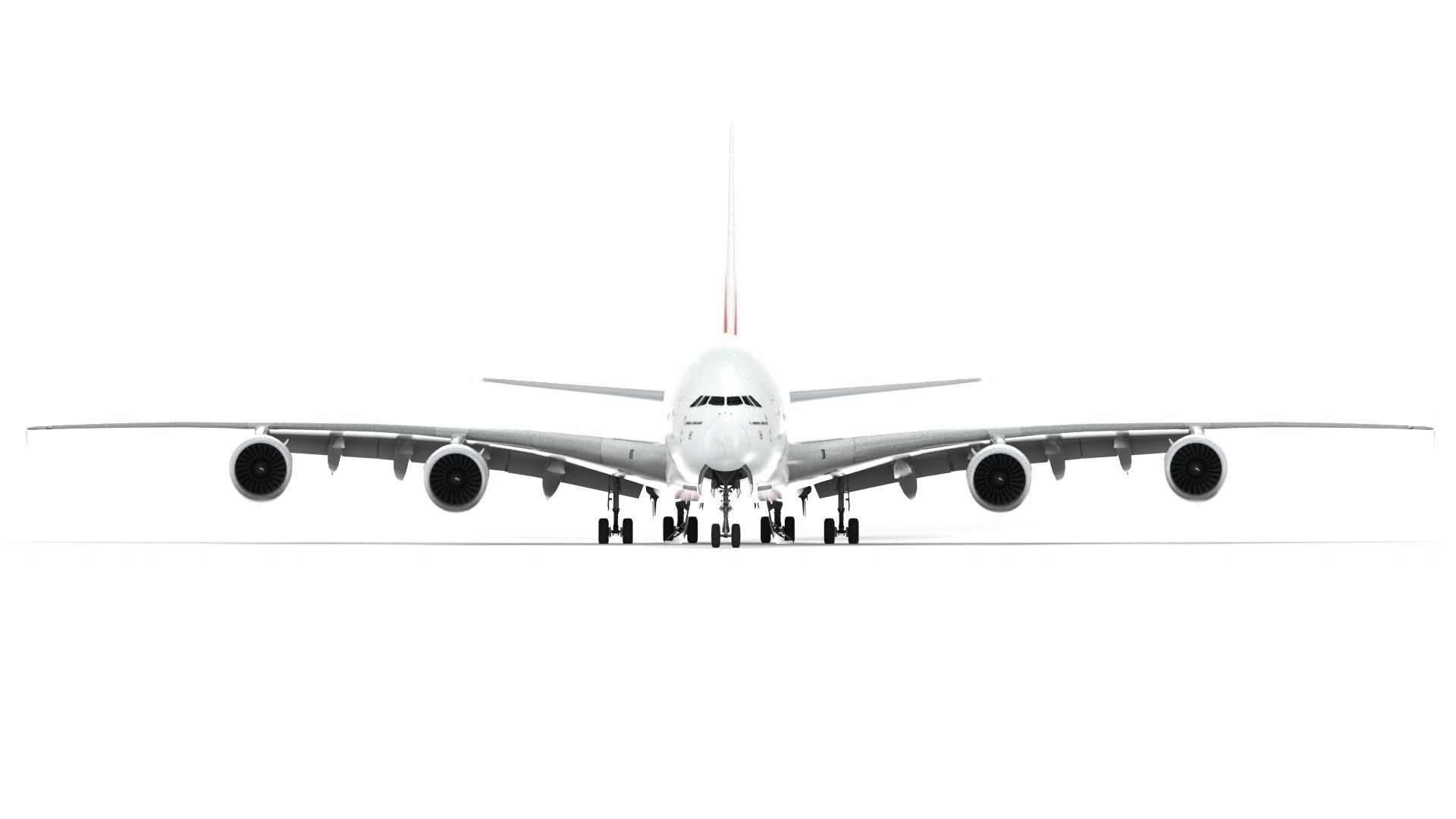 Airbus A380 Fly Emirates - Element 3D 3D model_1